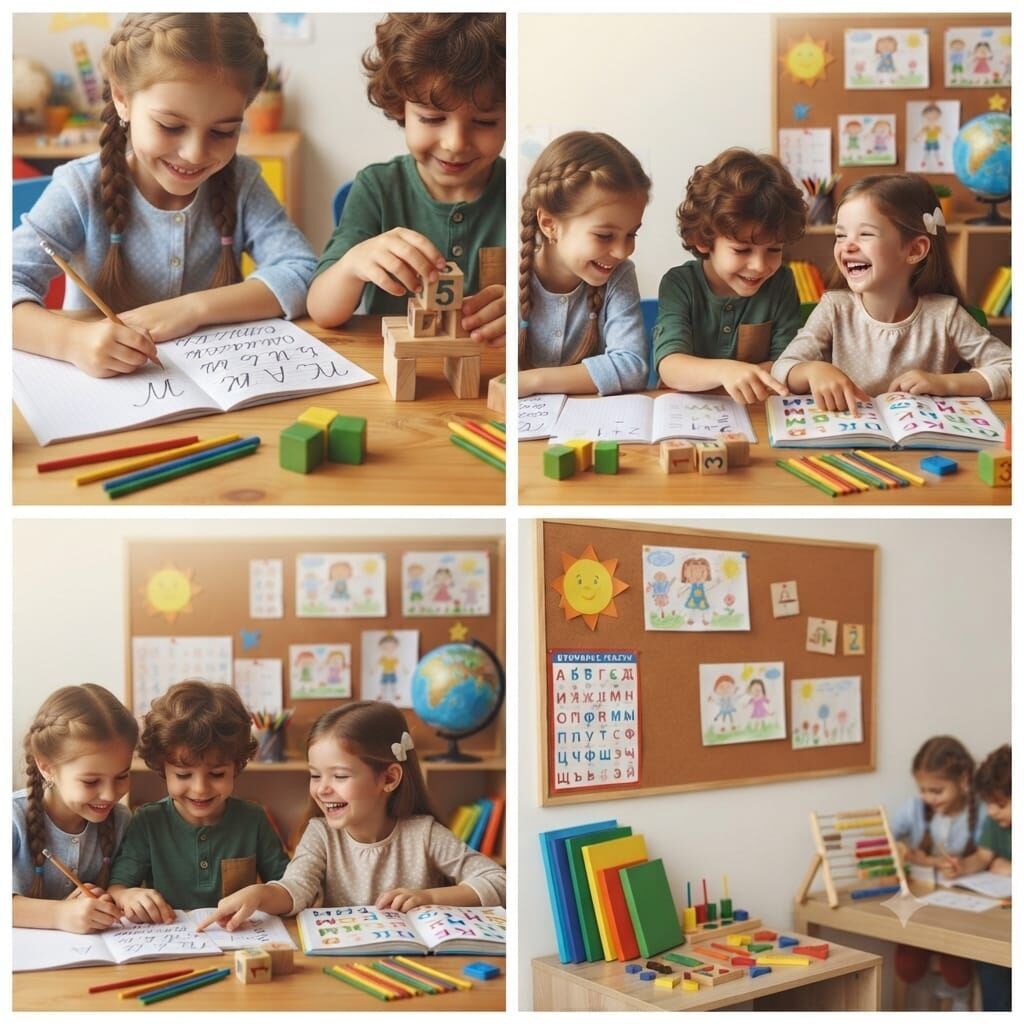 Развивающие занятия для подготовки к школе, дети 5-6 лет