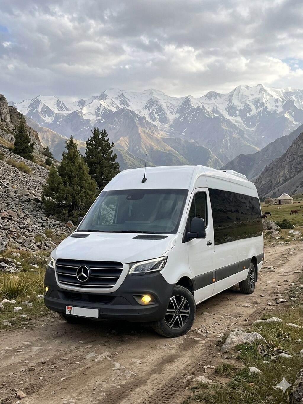Микроавтобус Mercedes Sprinter на заказ по Кыргызстану